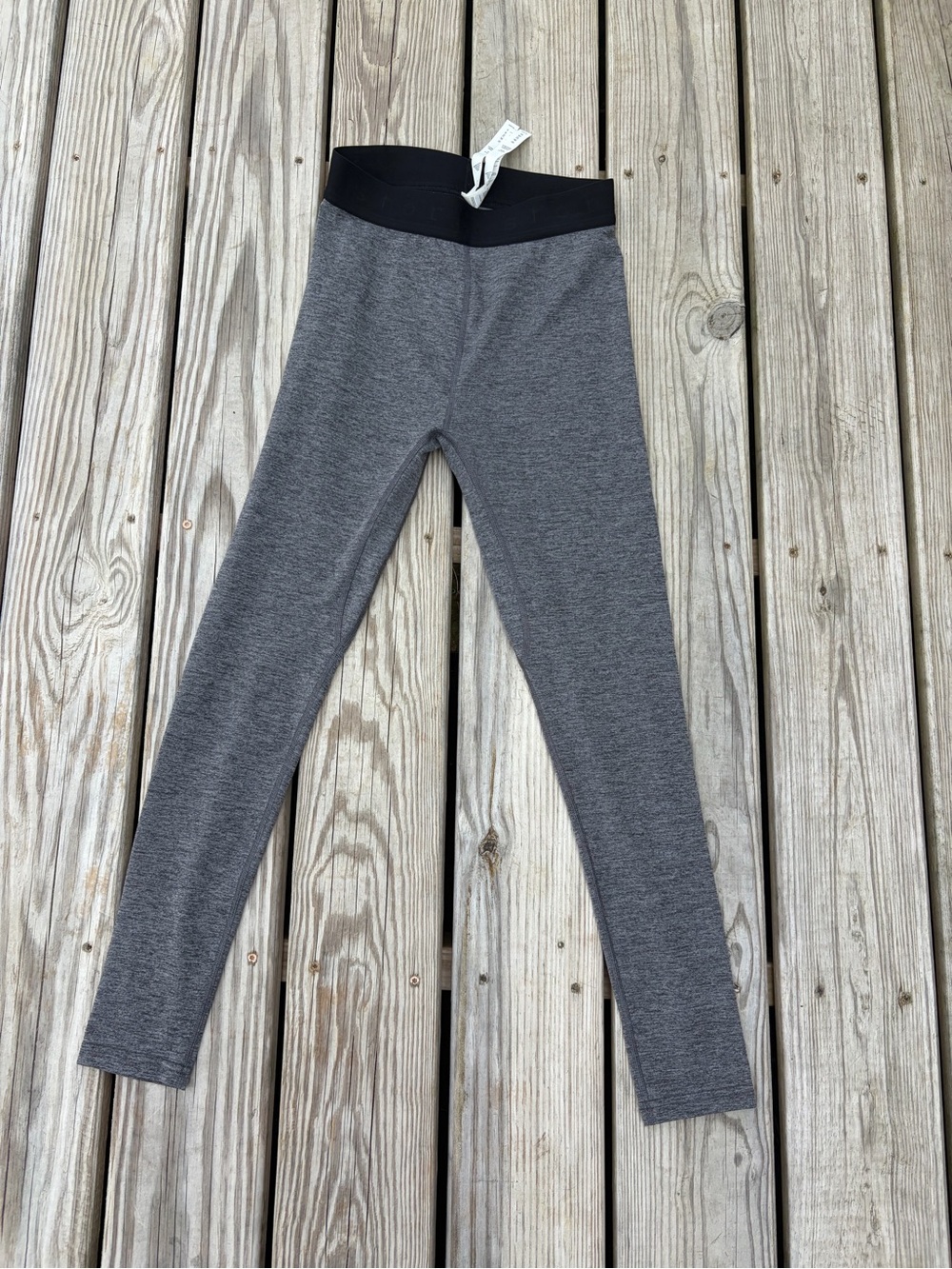 Stori Katy Hearn Tight Legging Women Size 6 Grey Heather Athletic Athleisure Gym